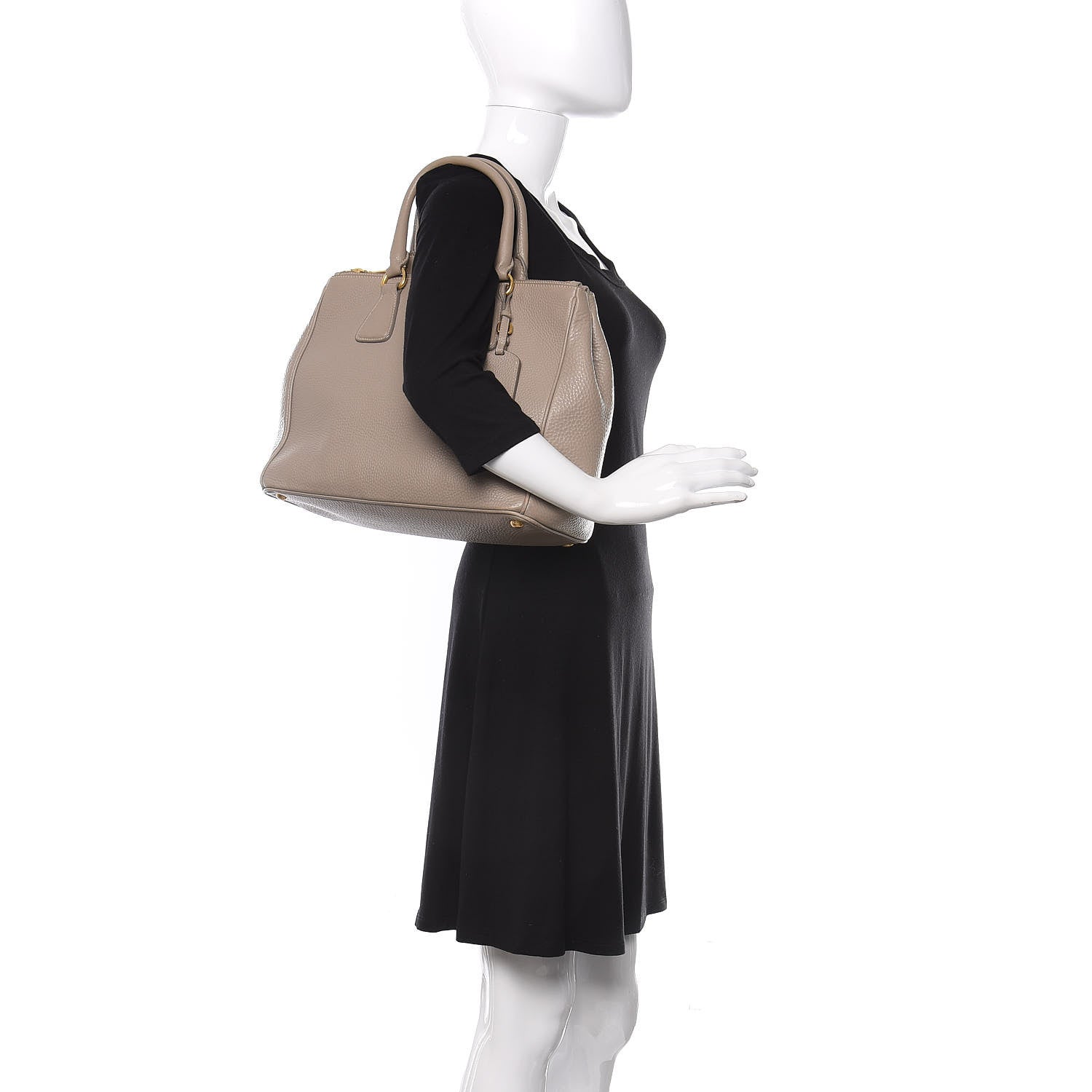 Prada Vitello Daino Tote Pomice 2 of 17