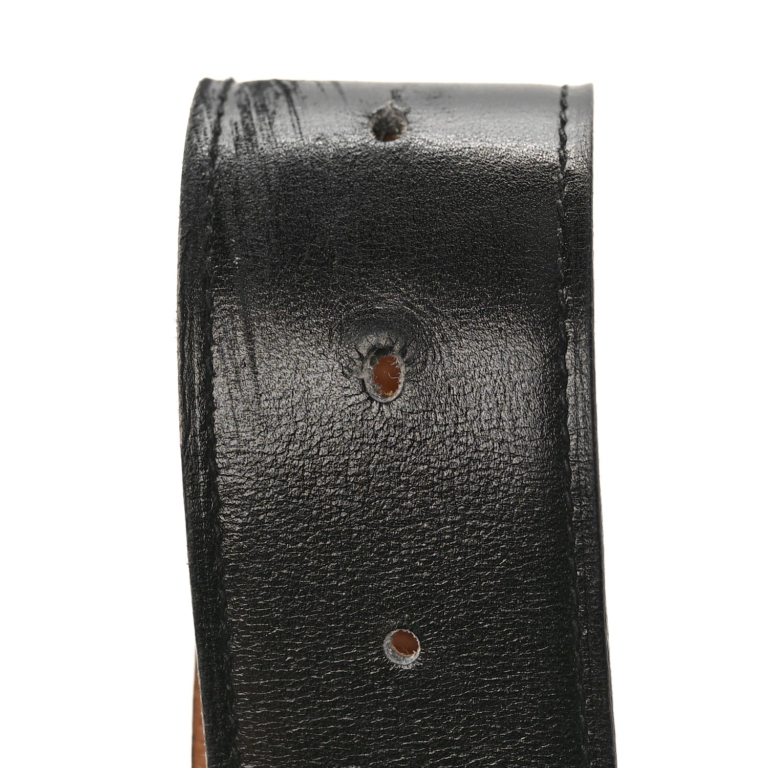 Hermes Box Togo 38mm Belt Strap 85 34 Gold Black 6 of 7