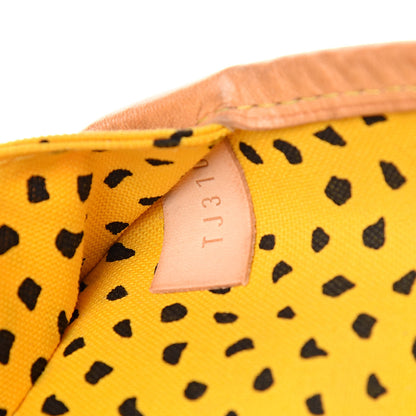 Louis Vuitton Monogram Kusama Waves Neverfull MM Yellow 9 of 14