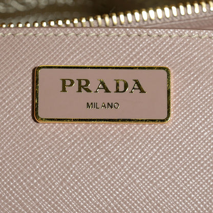 Prada Saffiano Lux Medium Double Zip Tote Cammeo 7 of 11