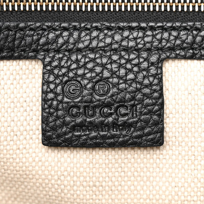 Gucci Pebbled Calfskin Medium Soho Chain Shoulder Bag Black 6 of 10