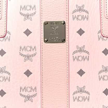 MCM Visetos Large Liz Reversible Shopper Tote Pink 6 of 19
