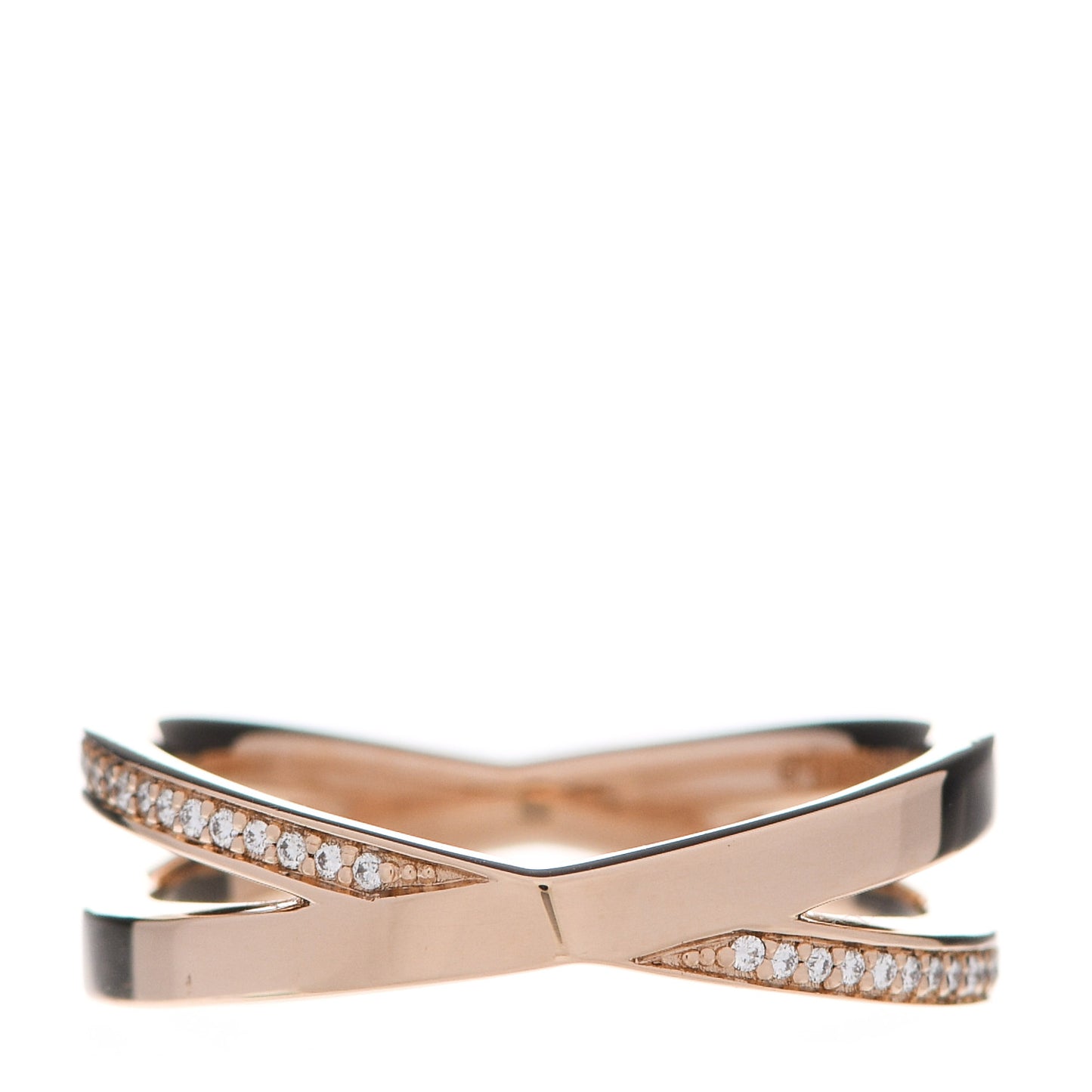 18K Rose Gold Diamond Atlas X Narrow Ring 57 8