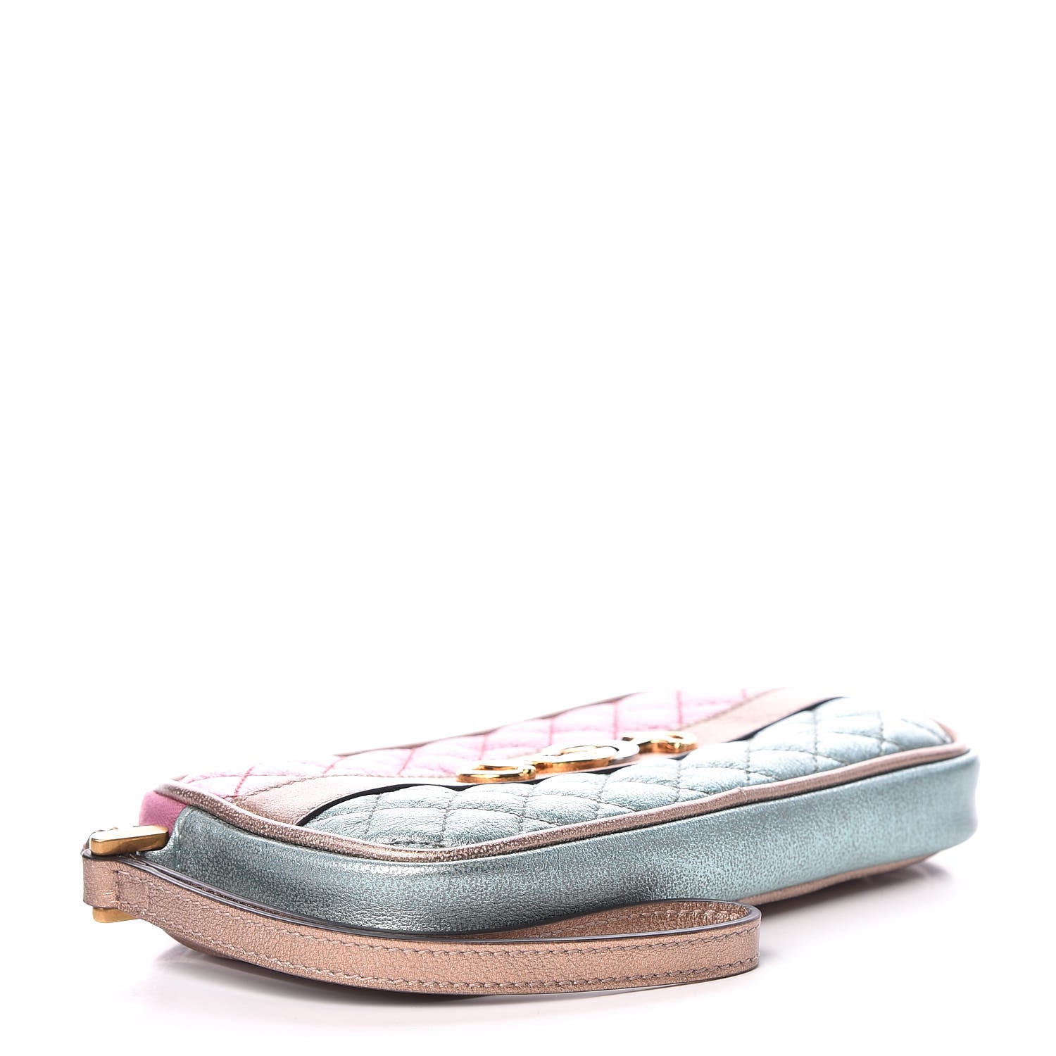 Gucci Laminated Nappa Trapuntata Zumi iPhone Case Rosa Lago Rame 4 of 9