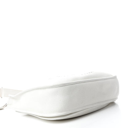 Hermes Taurillon Clemence Evelyne III GM White 4 of 11