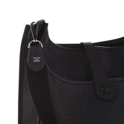Hermes Taurillon Clemence Evelyne III GM Black 8 of 10