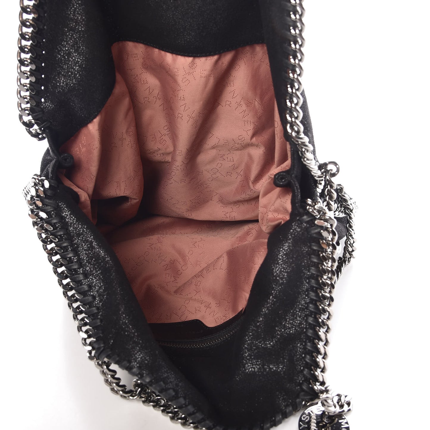 Shaggy Deer Falabella Fold Over Tote Black