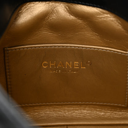 Chanel Lambskin Quilted Small Pearl Crush Hobo Black 6 of 10