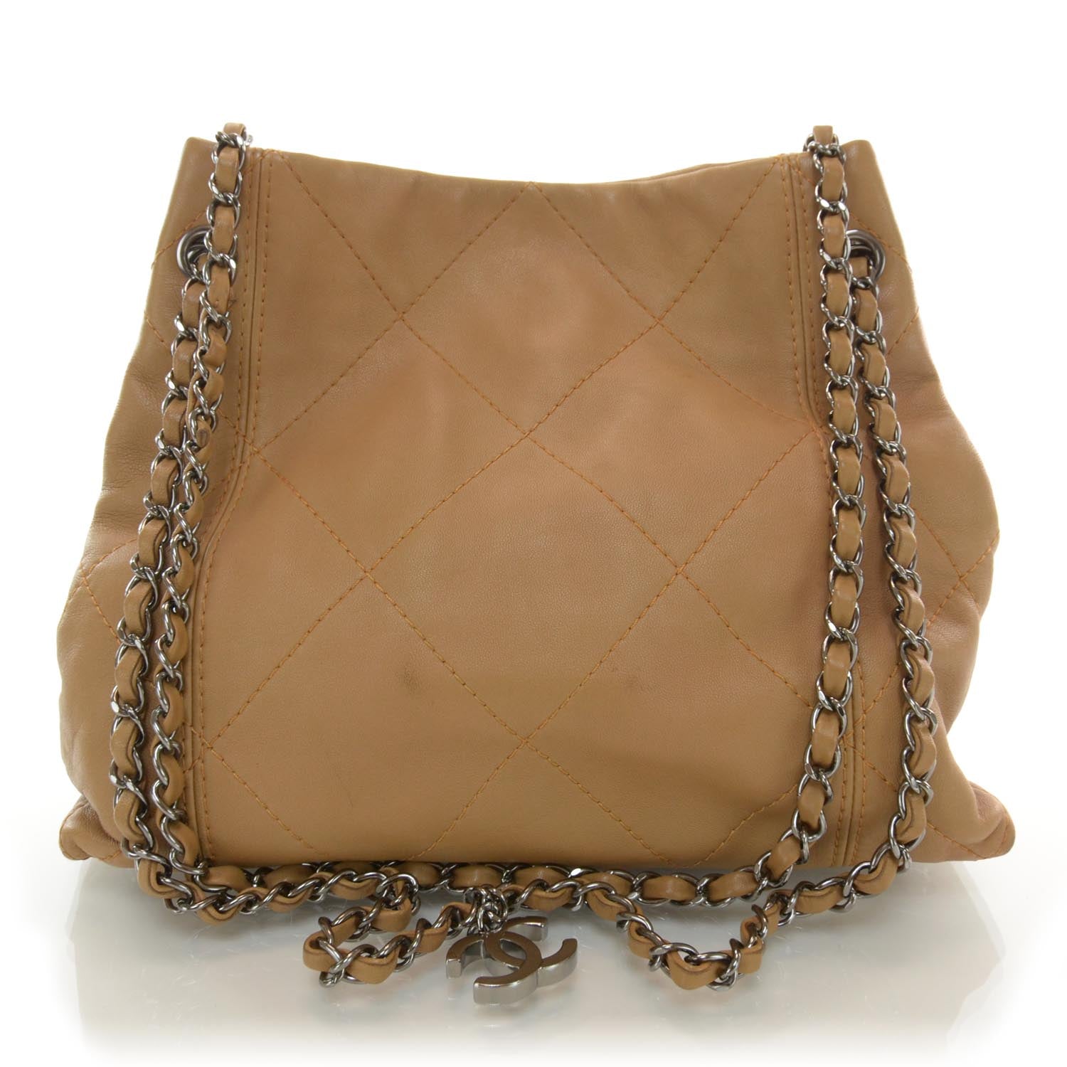 Chanel Lambskin Soft Touch Shoulder Bag Camel 1 of 9