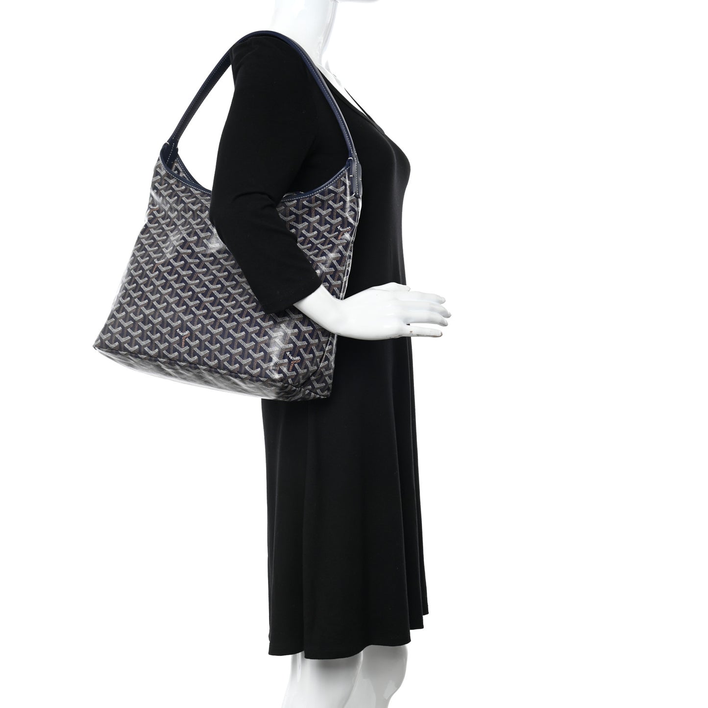 Goyardine Boheme Hobo Navy Blue