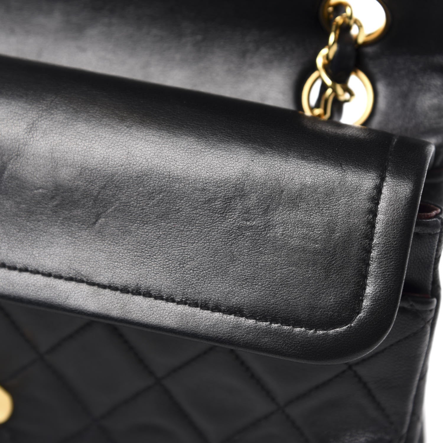Chanel Lambskin Quilted Small Double Flap Black 10 of 14