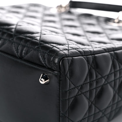 Christian Dior Lambskin Cannage Large Lady Dior Black 10 of 21