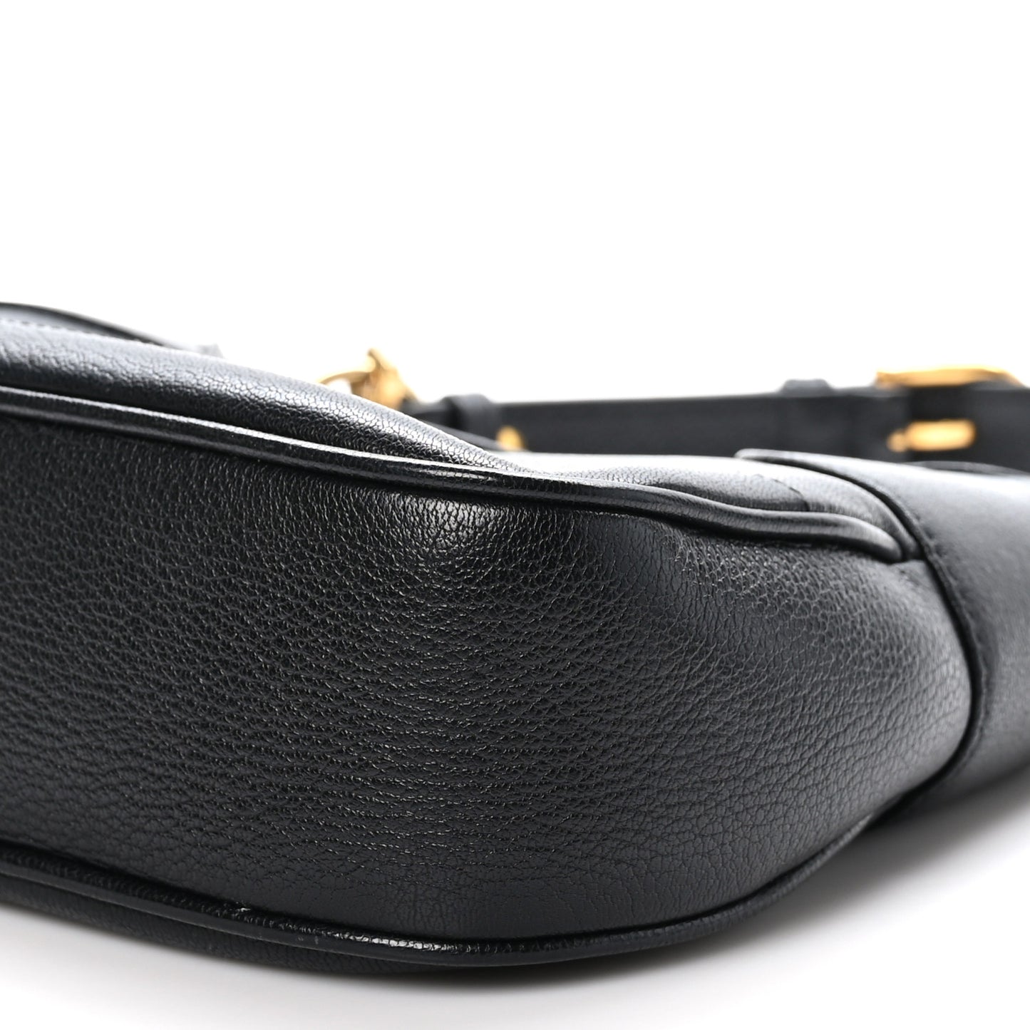 Goatskin Small Aphrodite Shoulder Bag Black
