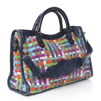 Balenciaga Agneau Lattice Woven Classic Hardware City Multicolor 4 of 14