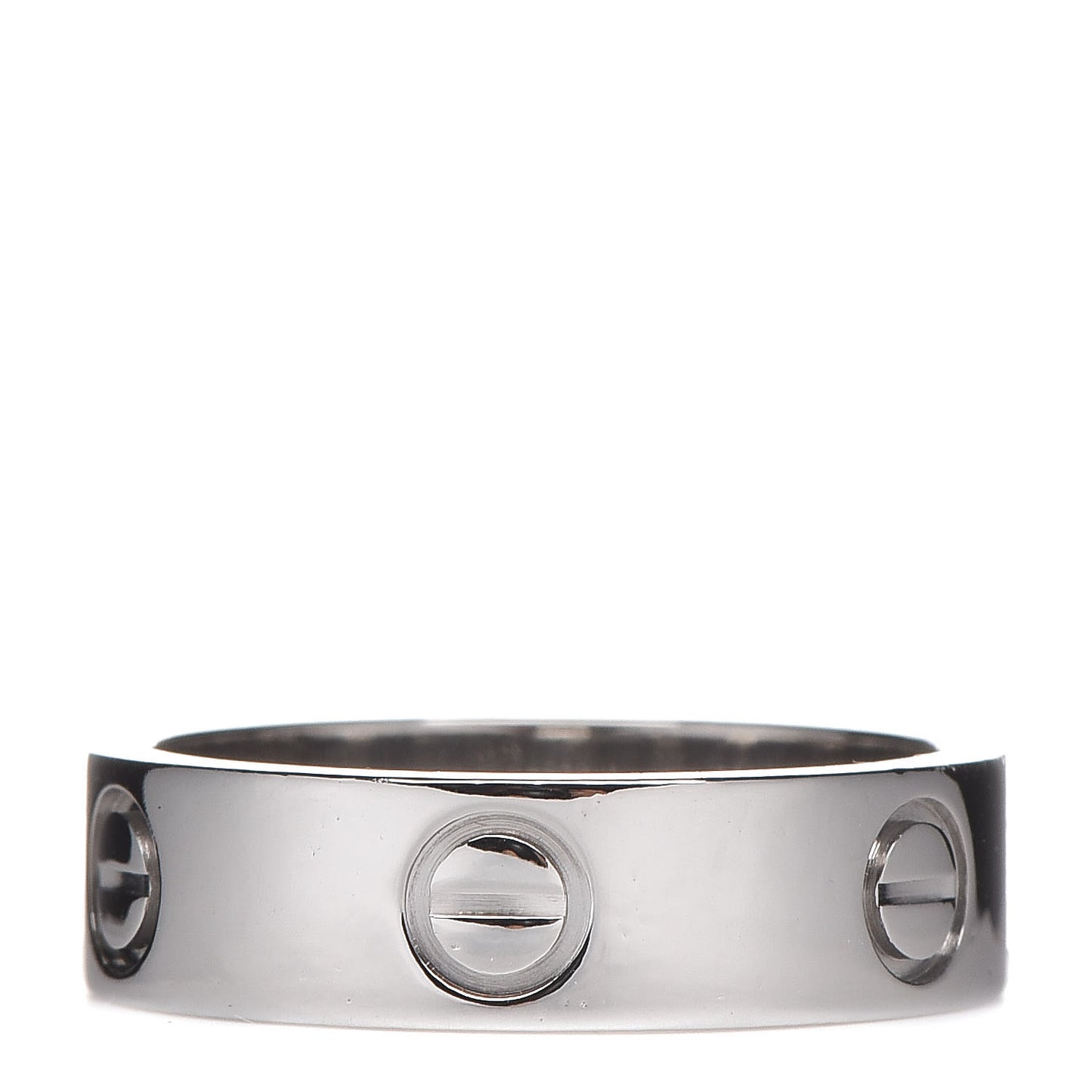 Platinum 5.5mm LOVE Ring 54 6.75
