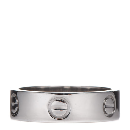 Cartier Platinum 5.5mm LOVE Ring 54 6.75 1 of 4