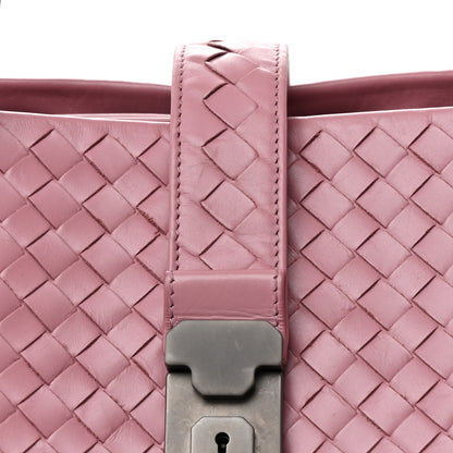 Bottega Veneta Light Calf Intrecciato Medium Roma Mallow 9 of 14