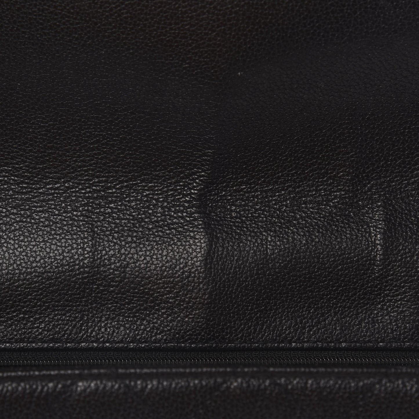 Calfskin Stitched Mademoiselle Flap Black