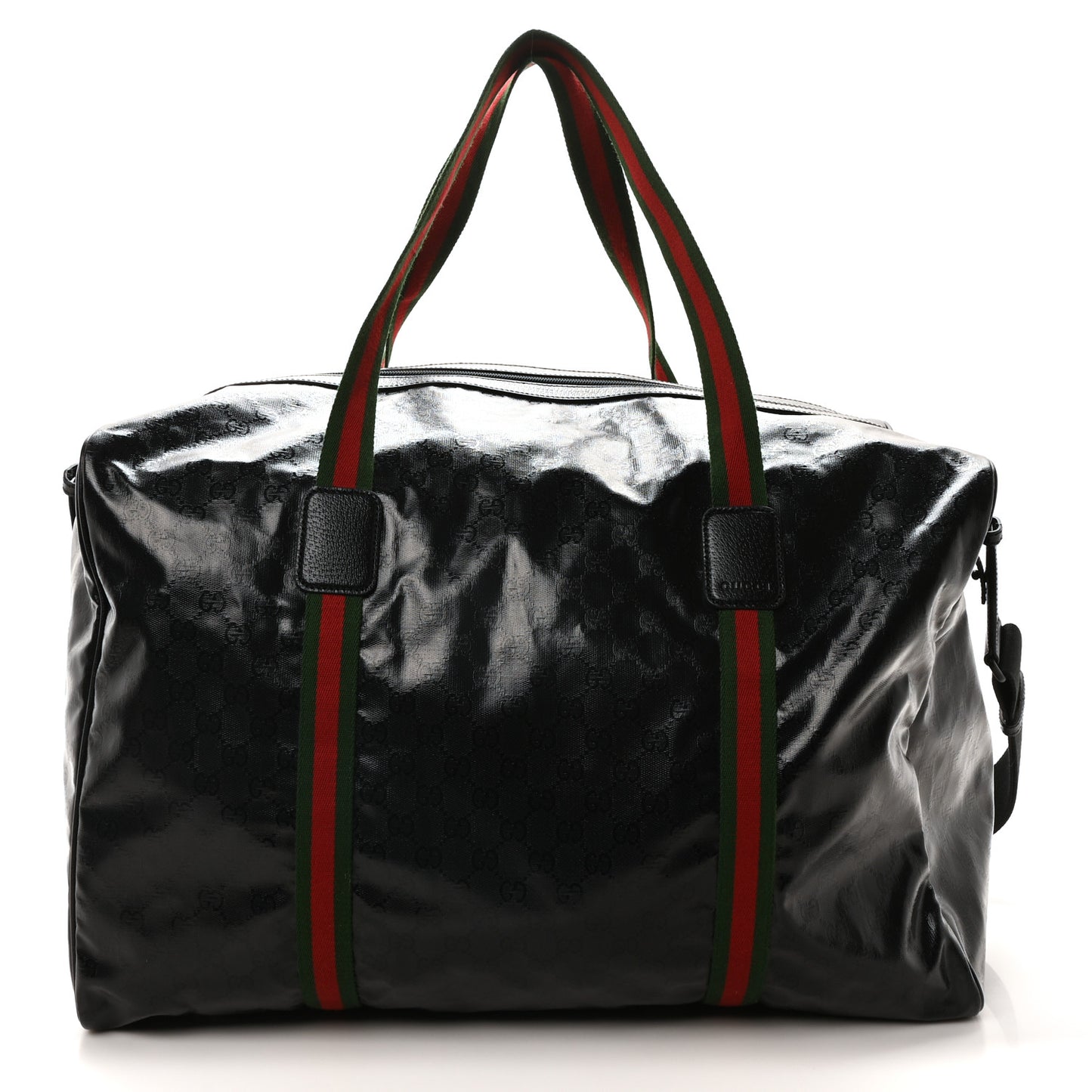 Crystal Monogram Web Large Duffle Bag Black