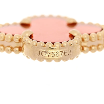 Van Cleef & Arpels 18K Yellow Gold Carnelian 5 Motifs Vintage Alhambra Bracelet 4 of 4