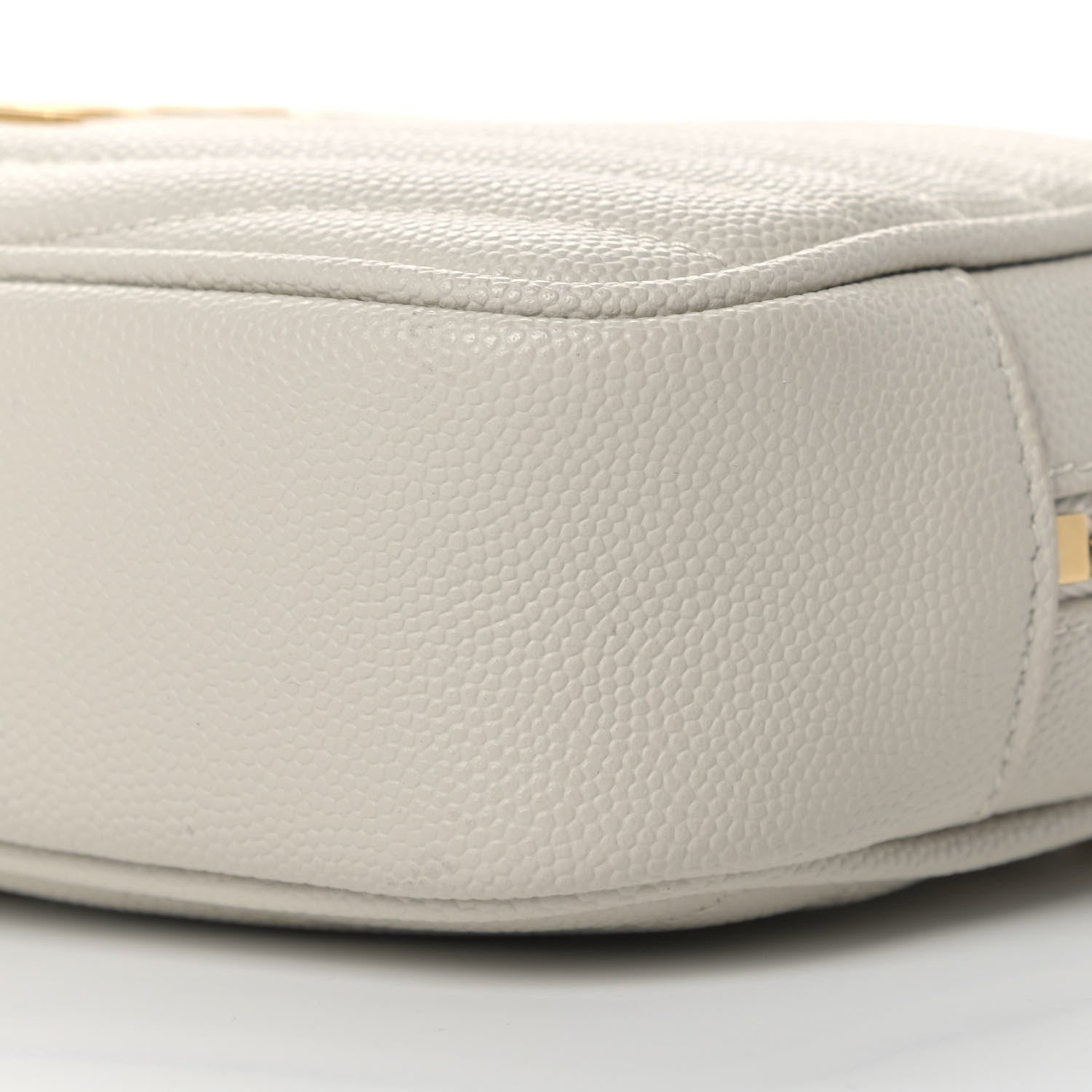Saint Laurent Grain De Poudre Matelasse Monogram Mini Lou Camera Bag Crema Soft 9 of 9
