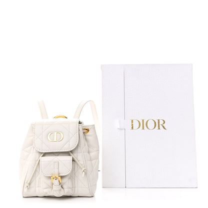 Christian Dior Lambskin Macrocannage Nano Caro Backpack Latte 11 of 11