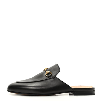 Gucci Calfskin Womens Princetown Slippers 38.5 Black 1 of 10