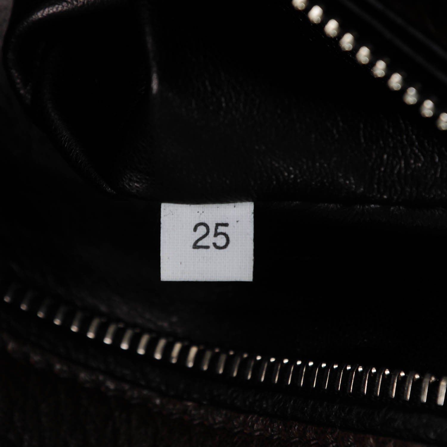 Prada Cervo Deerskin Bi-Color Zipper Detail Tote Black Bruciato 7 of 8