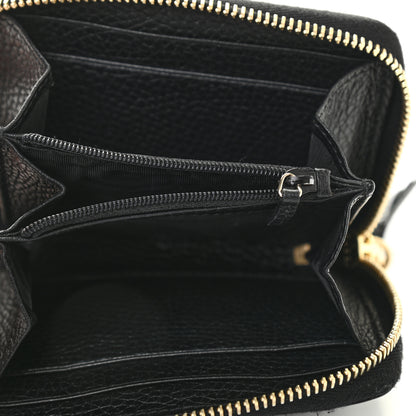 Gucci Pebbled Calfskin Small Soho Zip Around Wallet Black 5 of 13