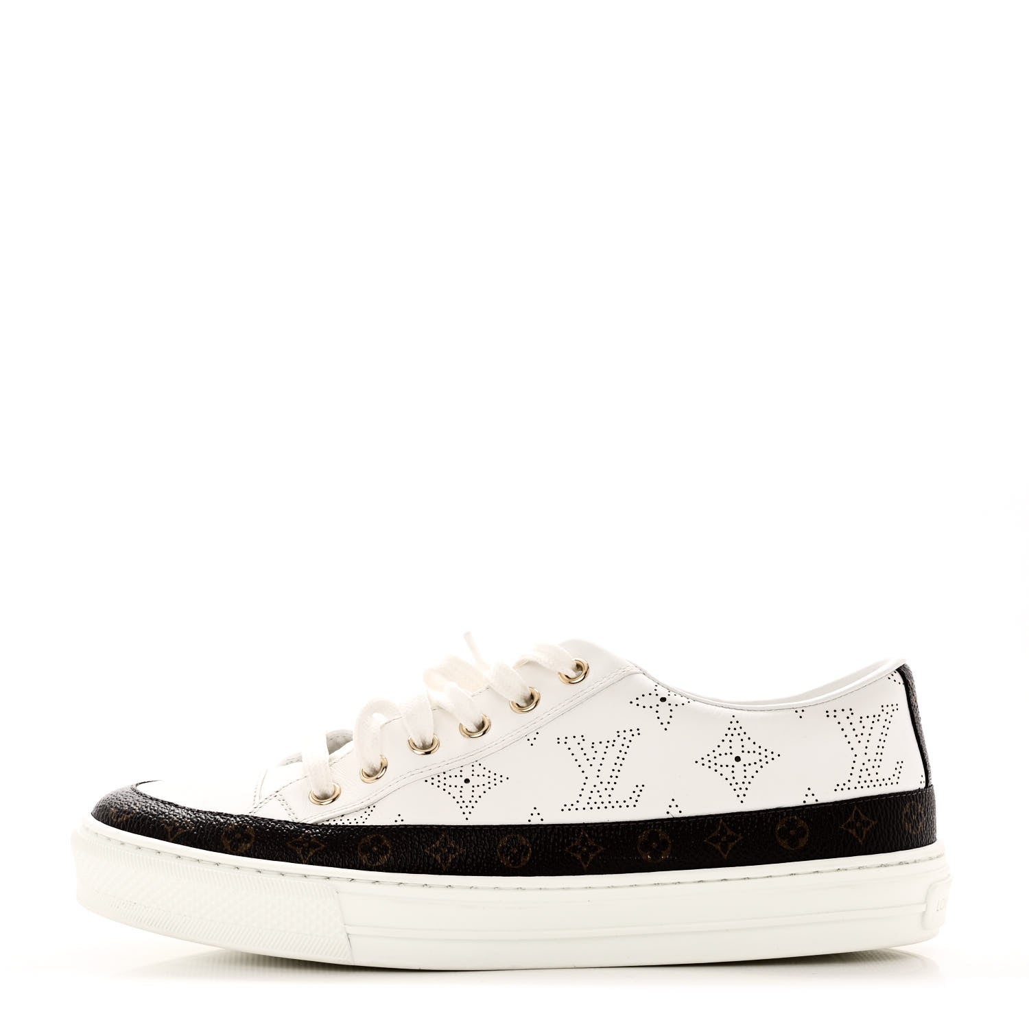 Louis Vuitton Monogram Womens Stellar Sneakers 37.5 White 1 of 8