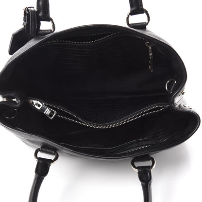 Prada Vitello Daino Tote Black 5 of 10