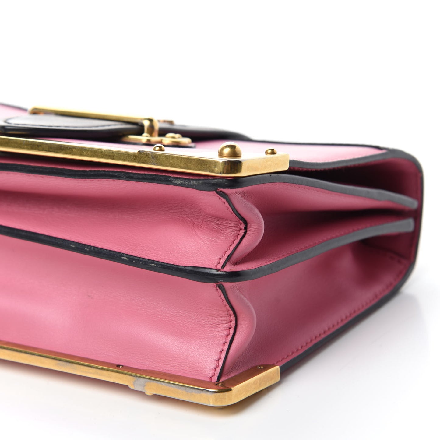 City Calf Saffiano Cahier Bag Geranio Black