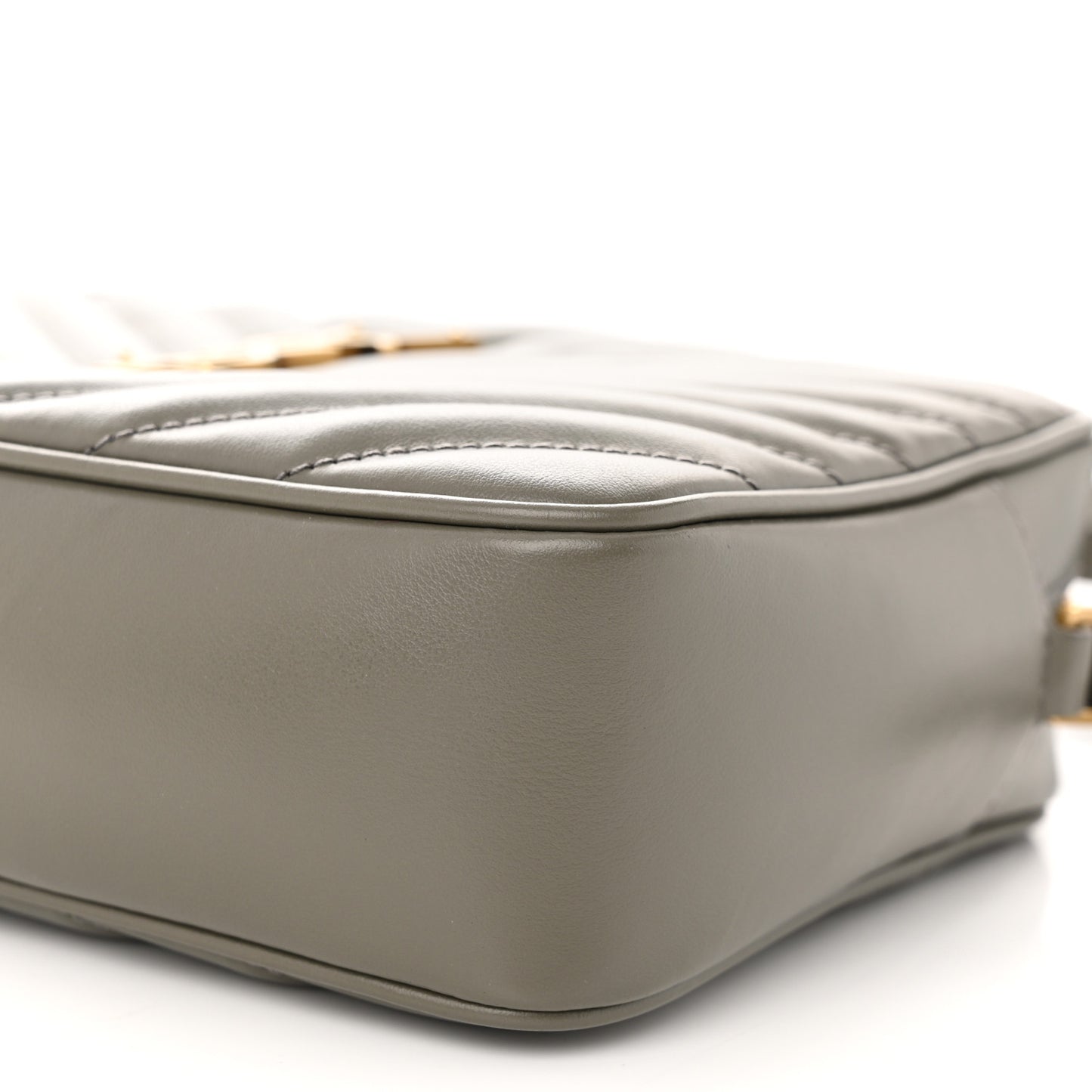 Calfskin Matelasse Monogram Lou Camera Bag Dusty Grey