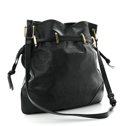 Gucci Sakai Calfskin Horsebit 1955 Cinch Top Messenger Bag Black 3 of 13