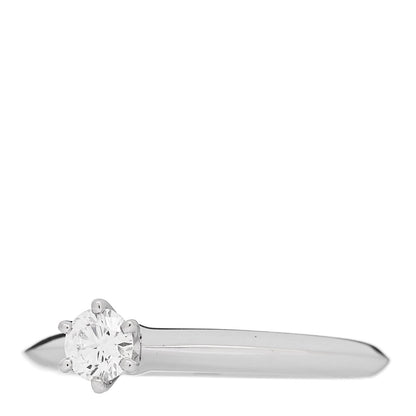 Tiffany Platinum Diamond .20ct Solitaire Engagement Ring 50 5.5 3 of 7