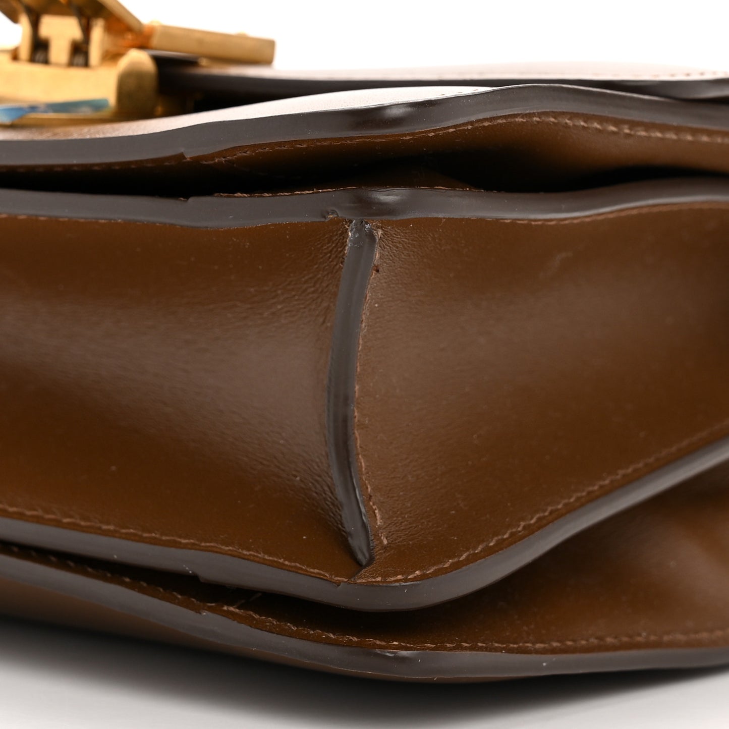 Smooth Calfskin Small Classic Box Flap Bag Camel
