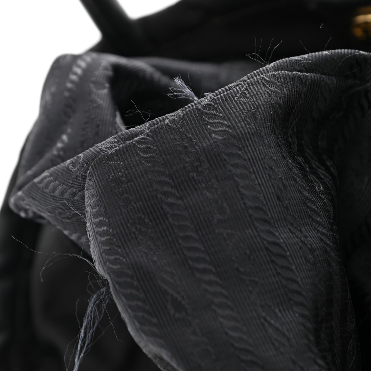 Tessuto Nylon Saffiano Tote Black