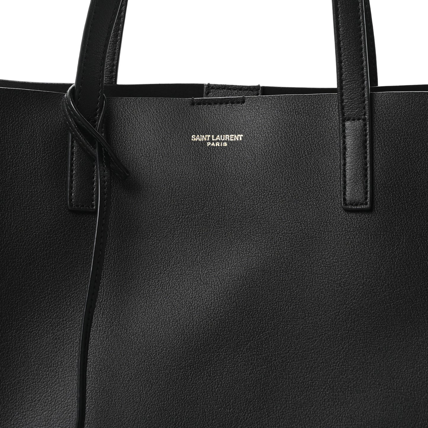 Calfskin Large Shopping Tote Black