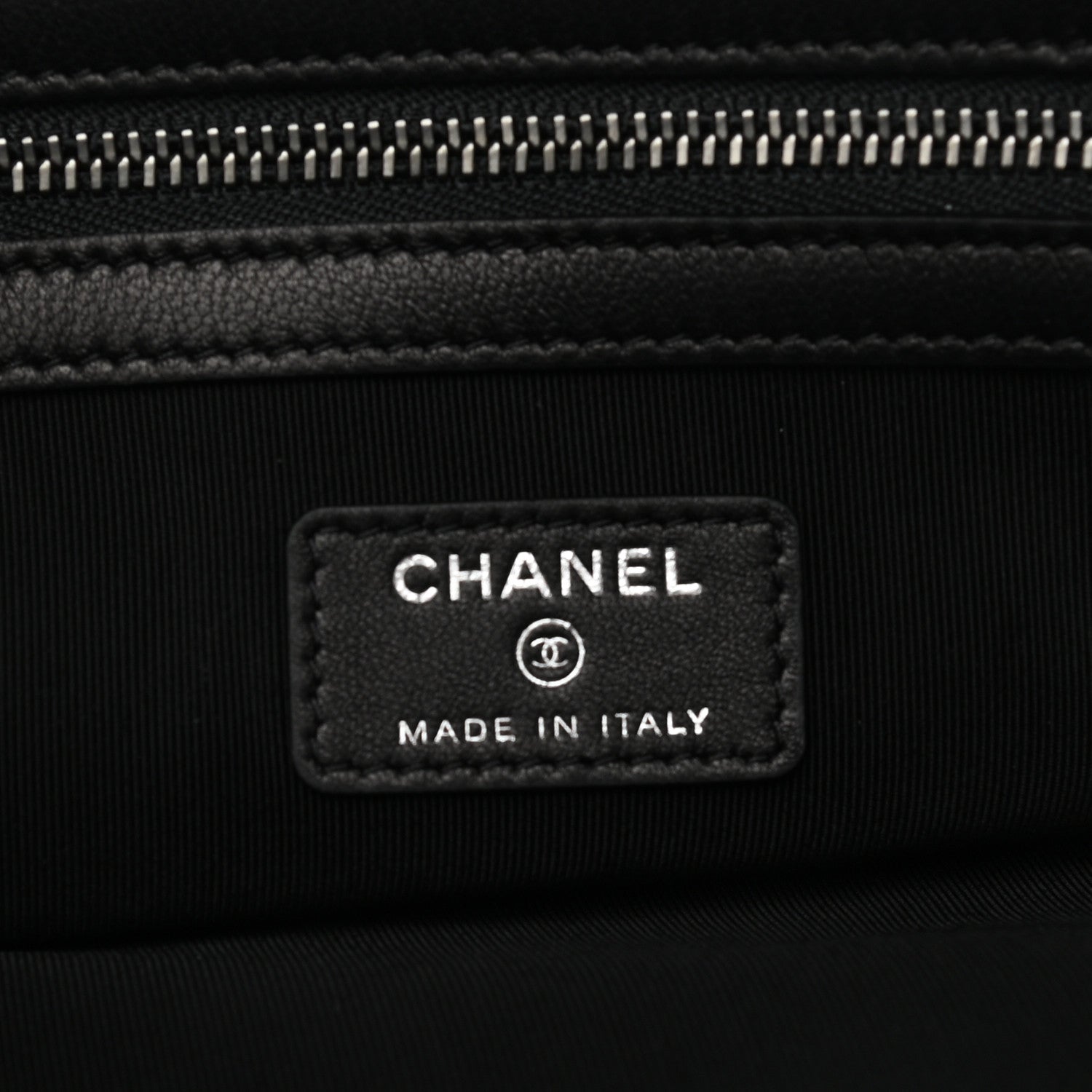 Chanel Canvas La Pausa Cosmetic Case Black 6 of 7