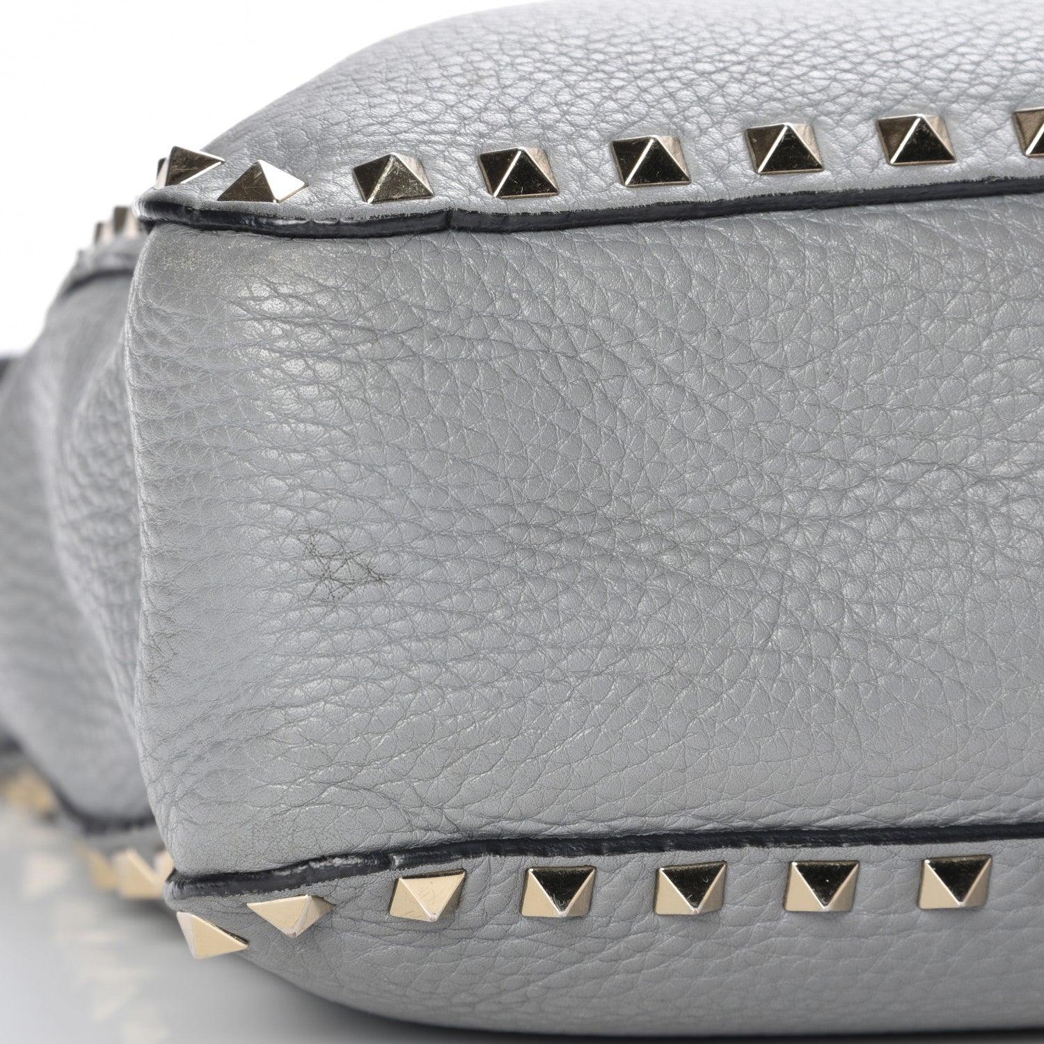 Valentino Garavani Pebbled Calfskin Small Rockstud Flip-Lock Messenger Bag Light Stone 14 of 14