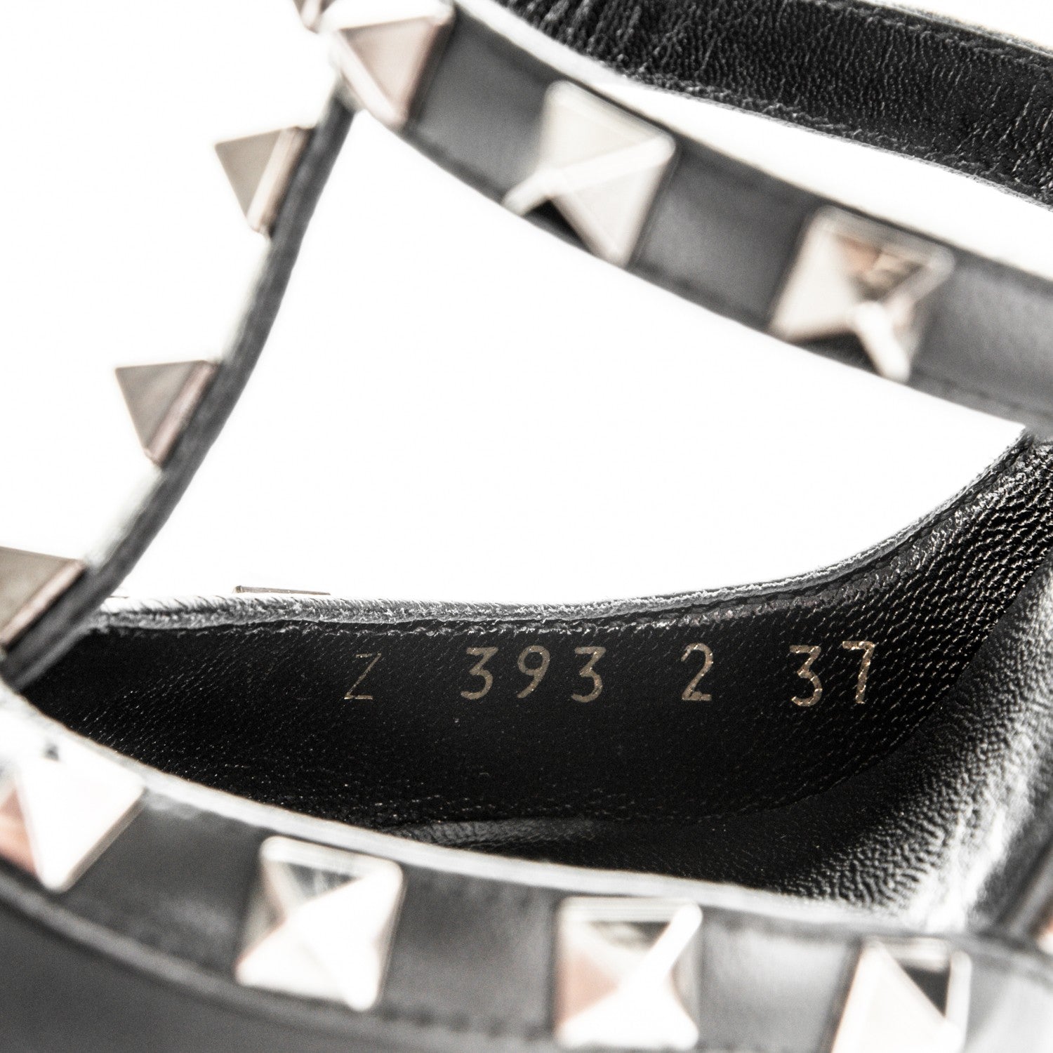 Valentino Garavani Nappa Rockstud Ankle Strap Pumps 37 Black 8 of 8