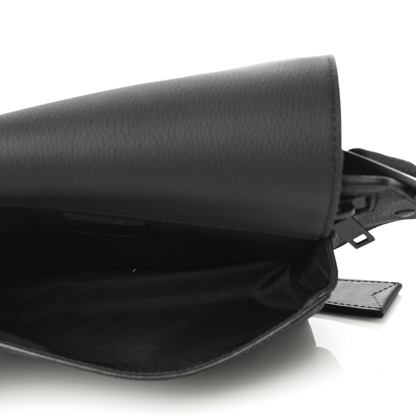 Grained Calfskin Aerogram Slingbag Black
