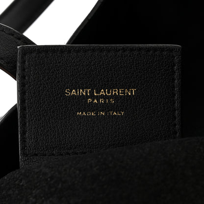 Saint Laurent Calfskin Toy Shopping Tote Black 6 of 10