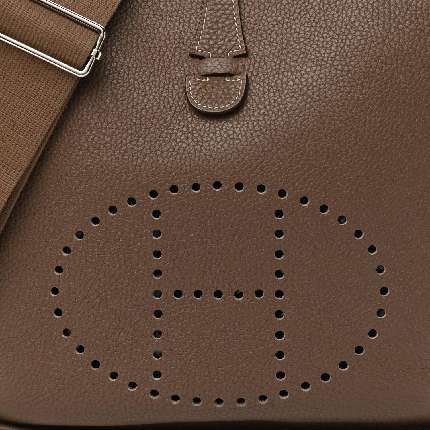 Hermes Taurillon Clemence Evelyne III PM Etoupe 8 of 12