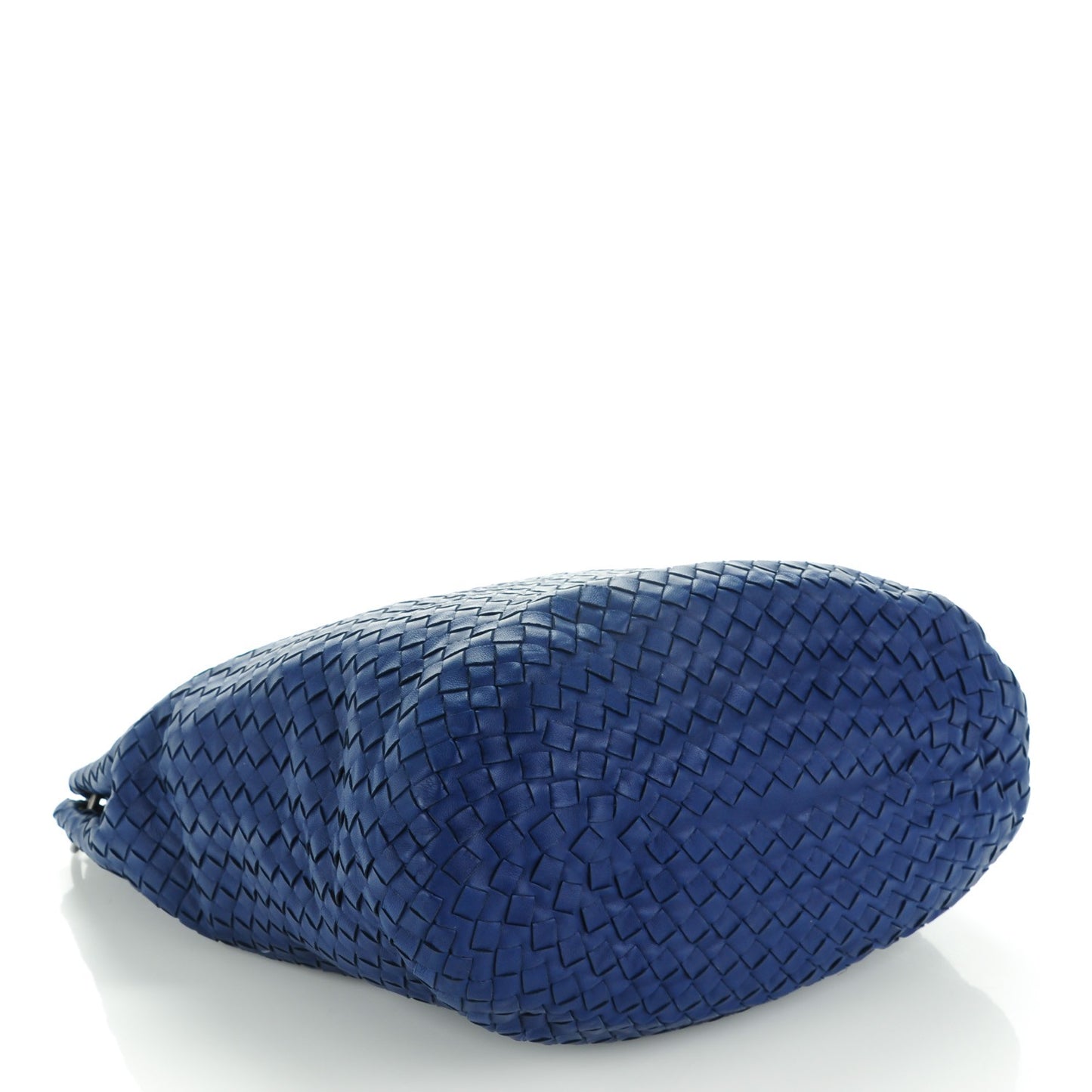 Nappa Intrecciato Bucket Bag Sapphire
