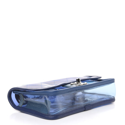 Chanel PVC Lambskin Stitched Mini Coco Splash Flap Blue 4 of 10