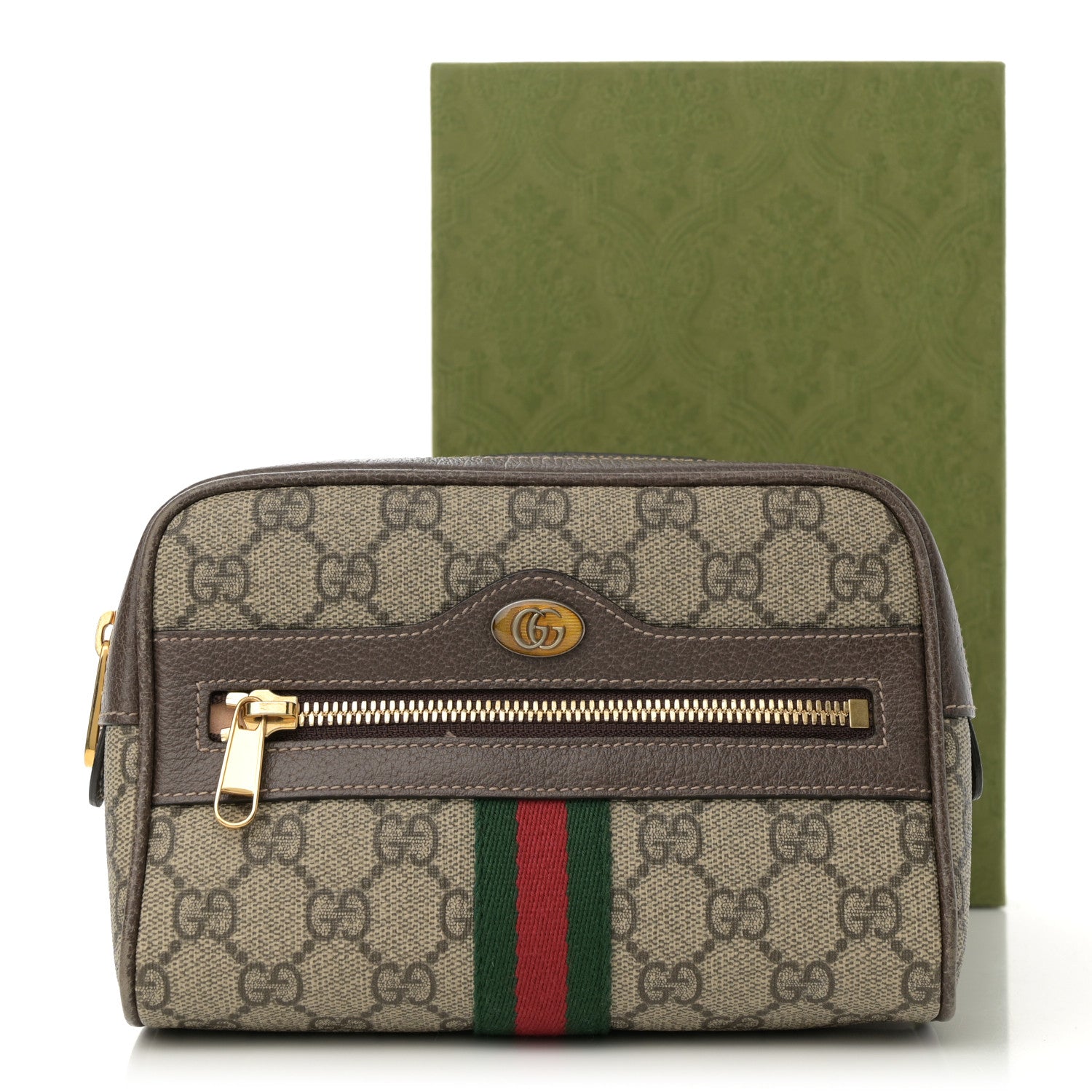 Gucci GG Supreme Monogram Web Small Ophidia Belt Bag 85 34 Dark Brown 17 of 17