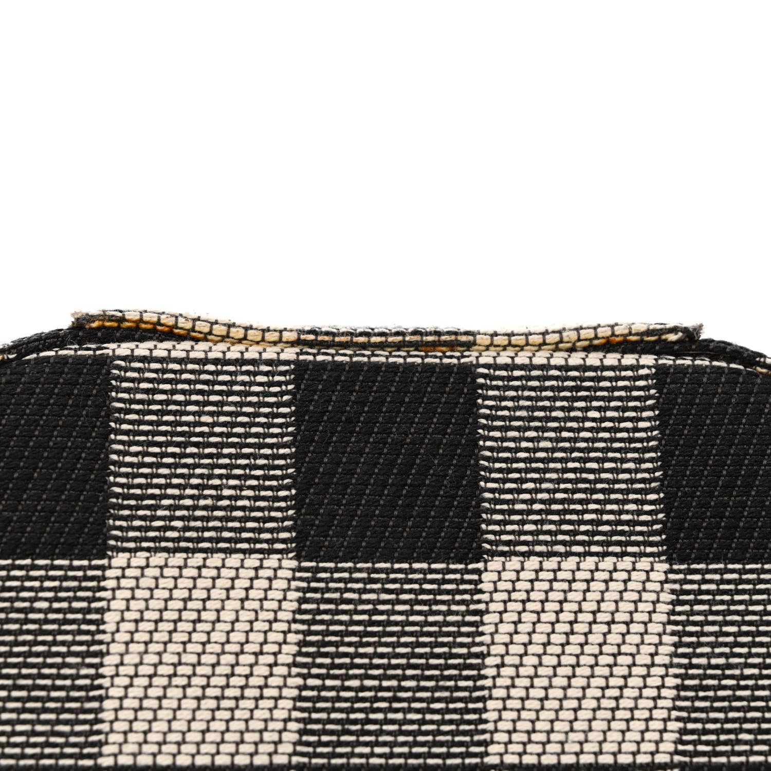 Mansur Gavriel Canvas Gingham Check Circle Crossbody Black White 10 of 13