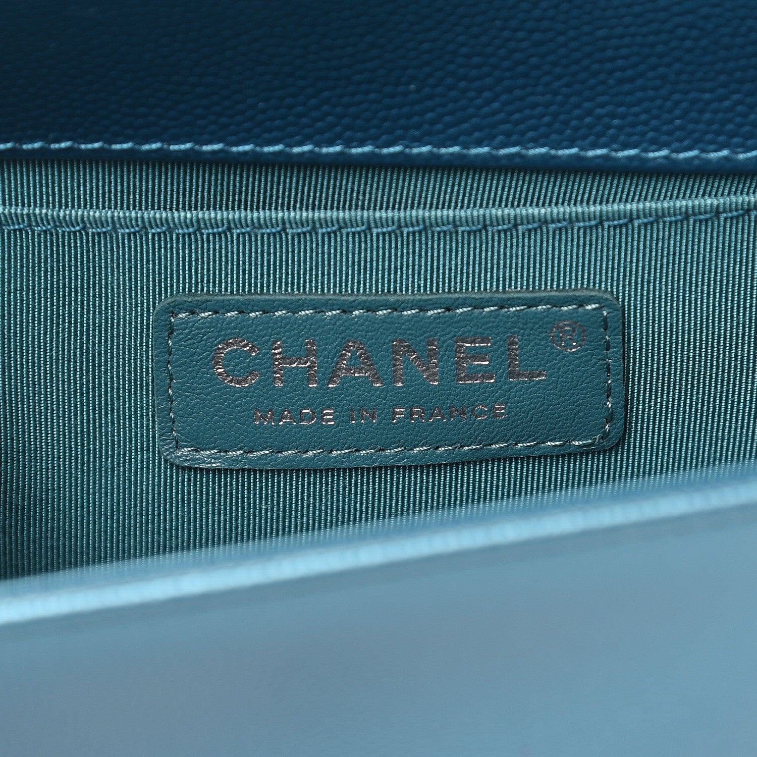 Chanel Metallic Caviar Quilted Small Boy Flap Blue 6 of 10