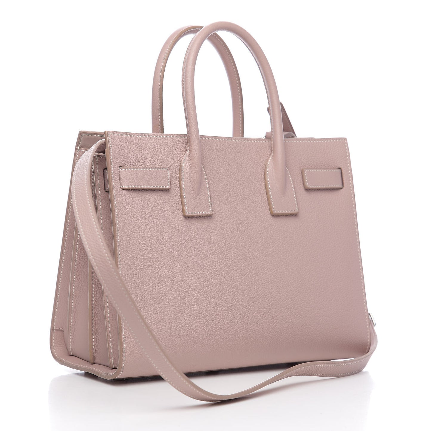 Grained Calfskin Baby Sac De Jour Antique Rose